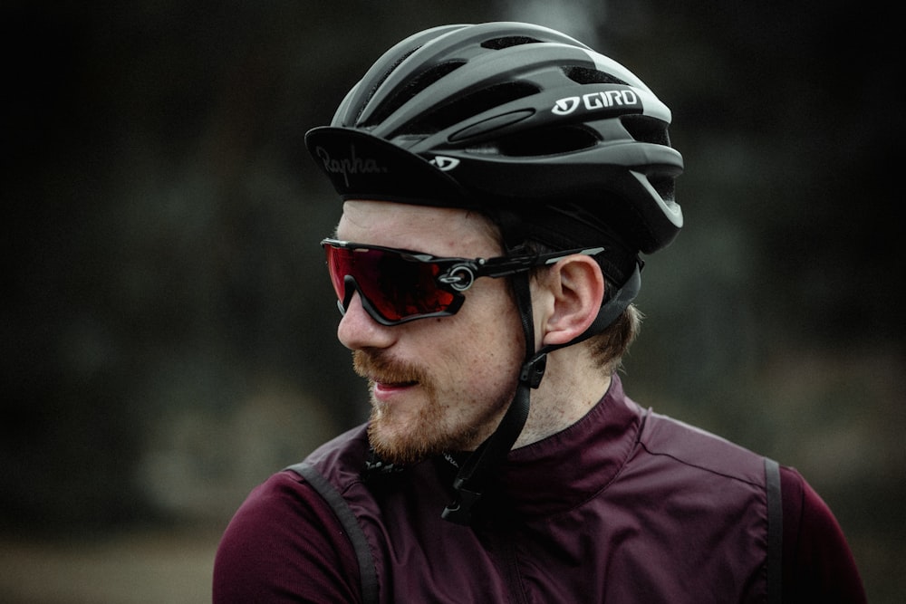man wearing oakley best cycling sunglasses