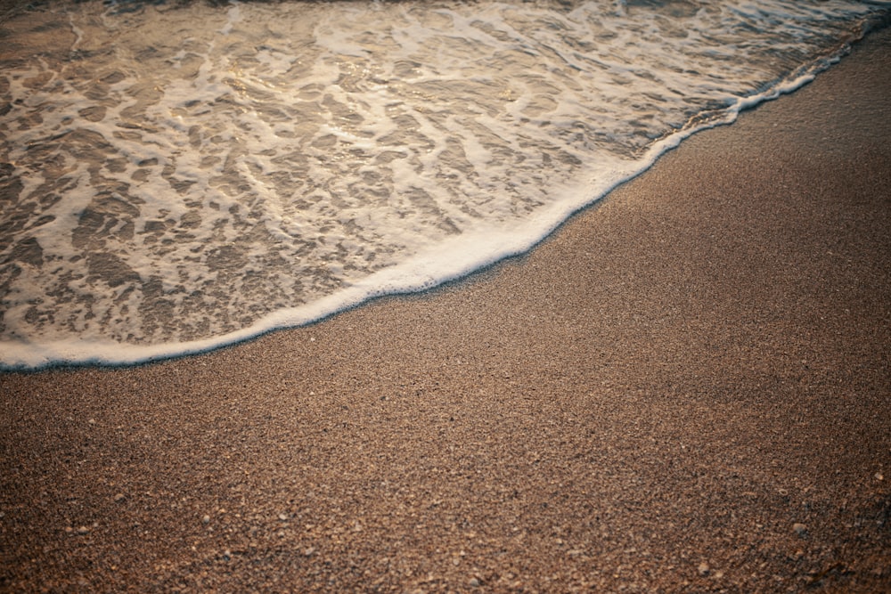 wave on sand