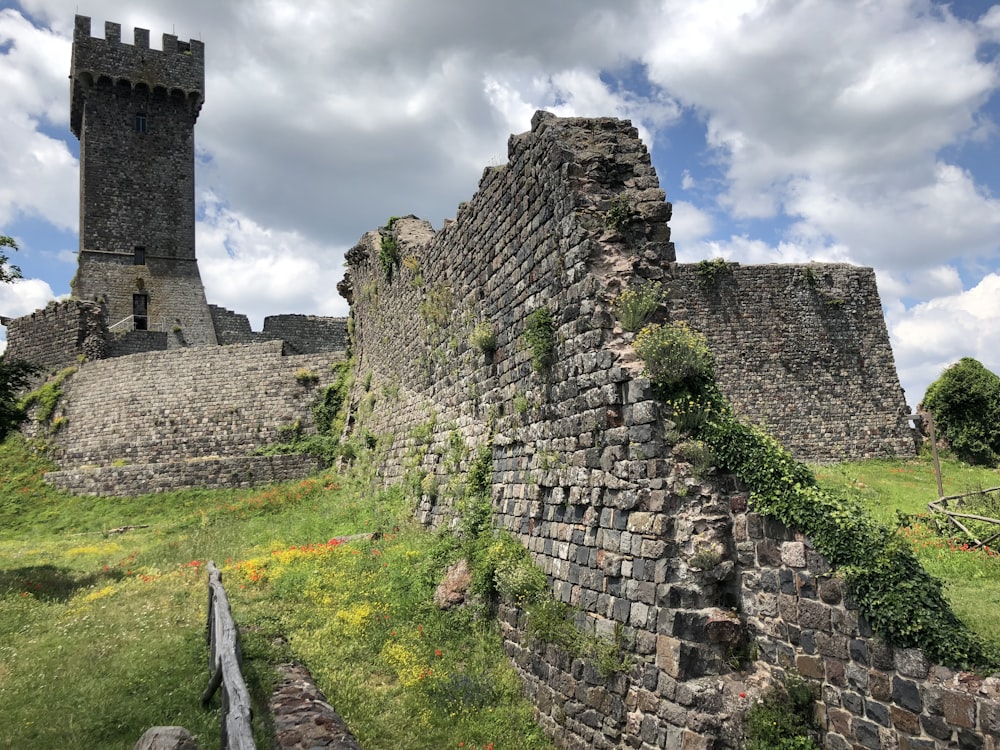 brick castle during day