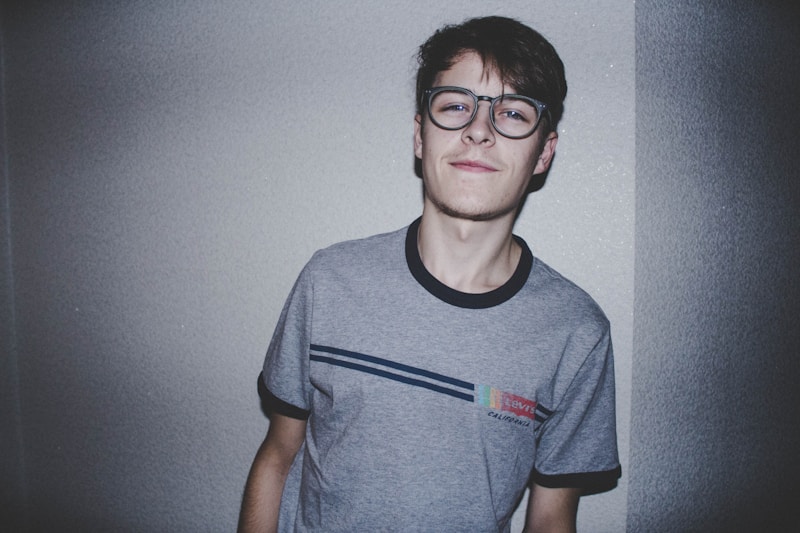 Smart casual with glasses