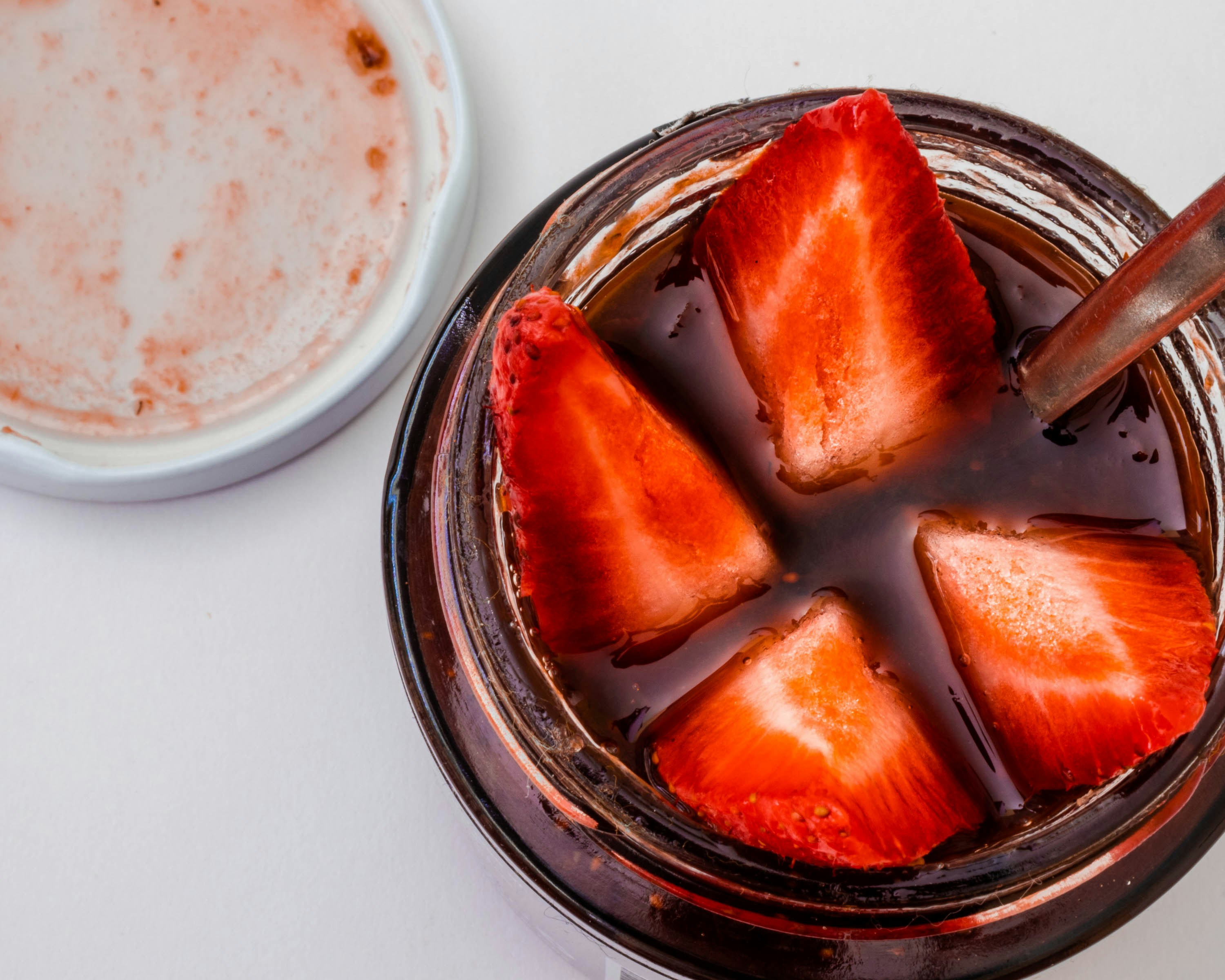 Jars of artisanal fruit jam