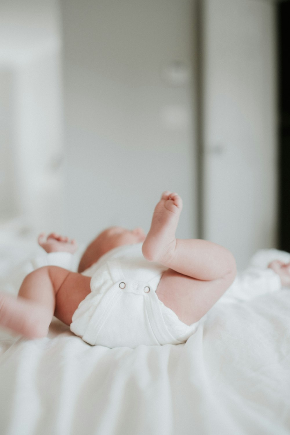 baby's white onesie