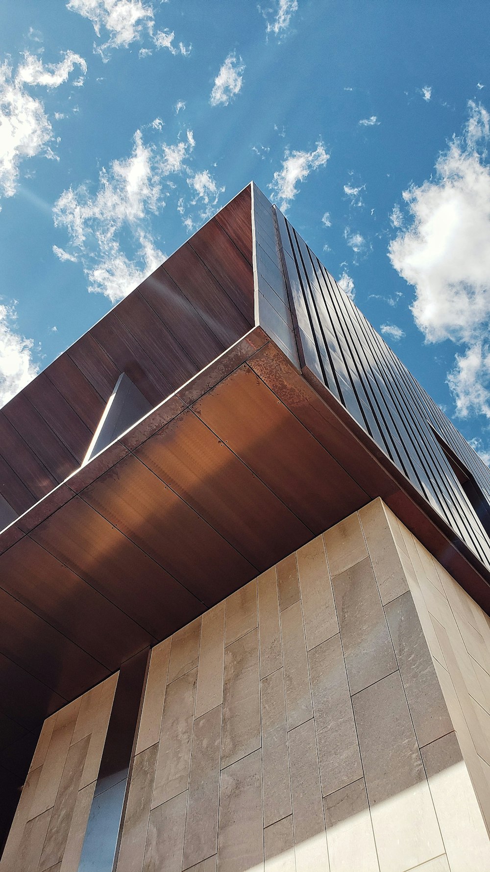 brown building under blue sky