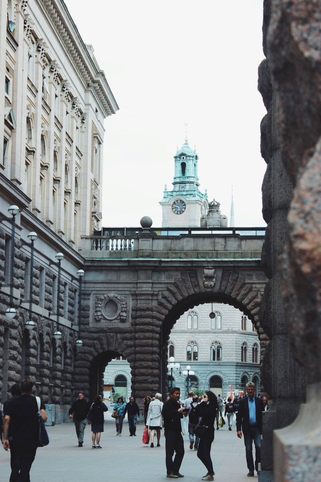 people walking on pathway