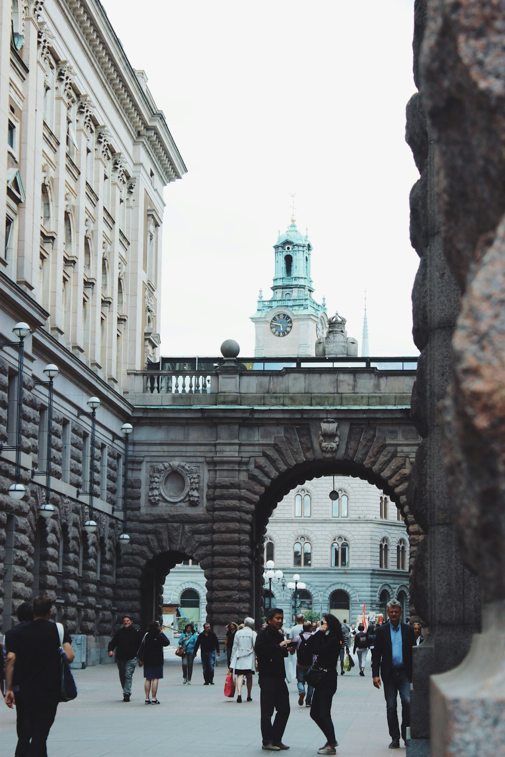 people walking on pathway