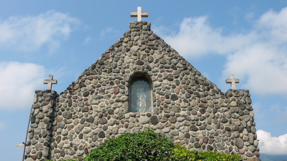 gray stone chapel