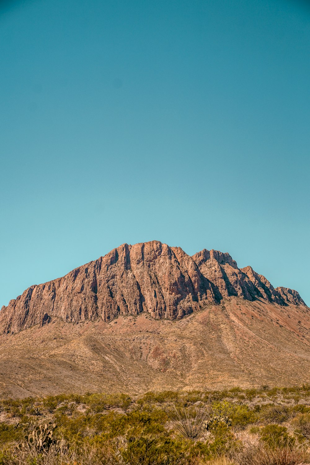 aerial photography of rock formation