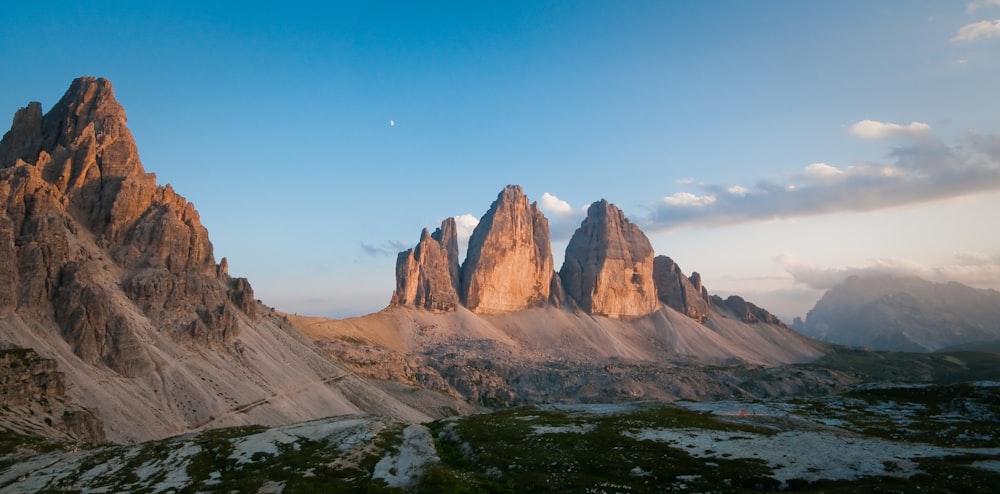 brown rock formation