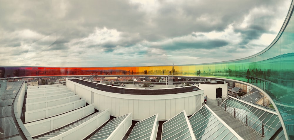 Foto aérea del edificio