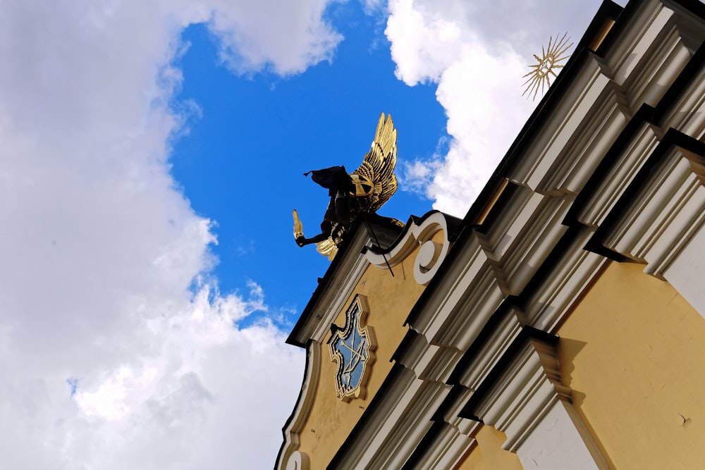 low angle view photography of building