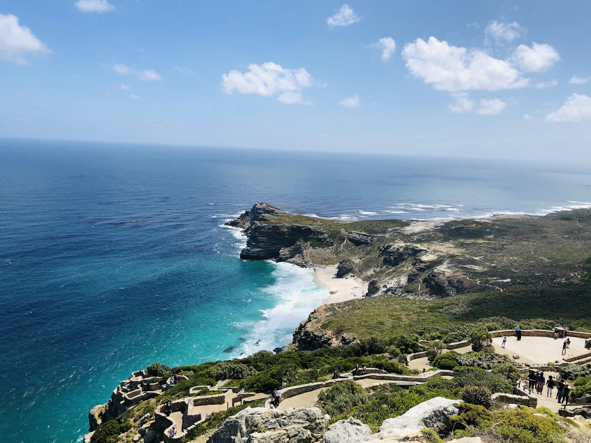 Rocky Cape Point coastline and turquoise ocean on the Cape Peninsula