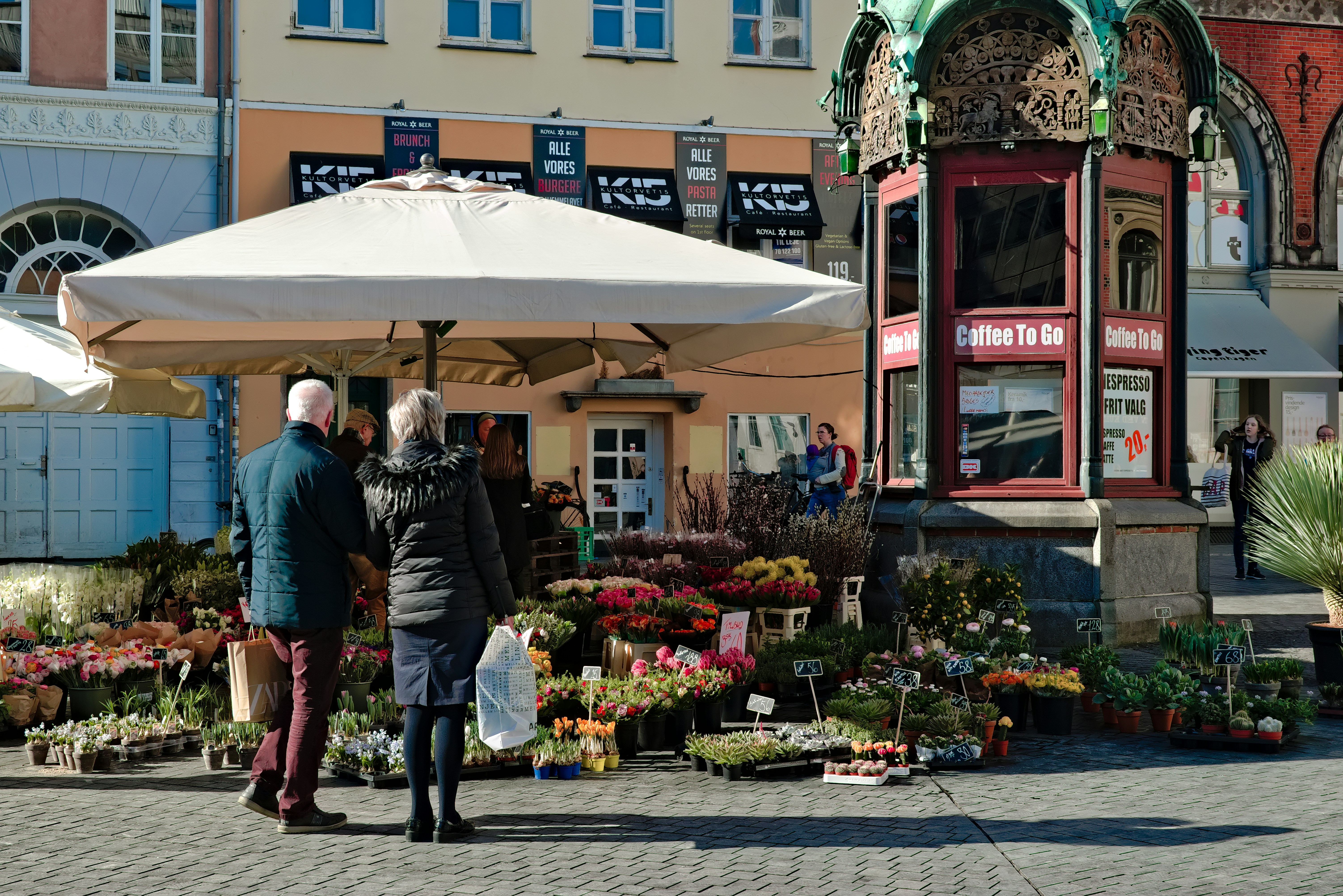 Local market stalls in Göteborg