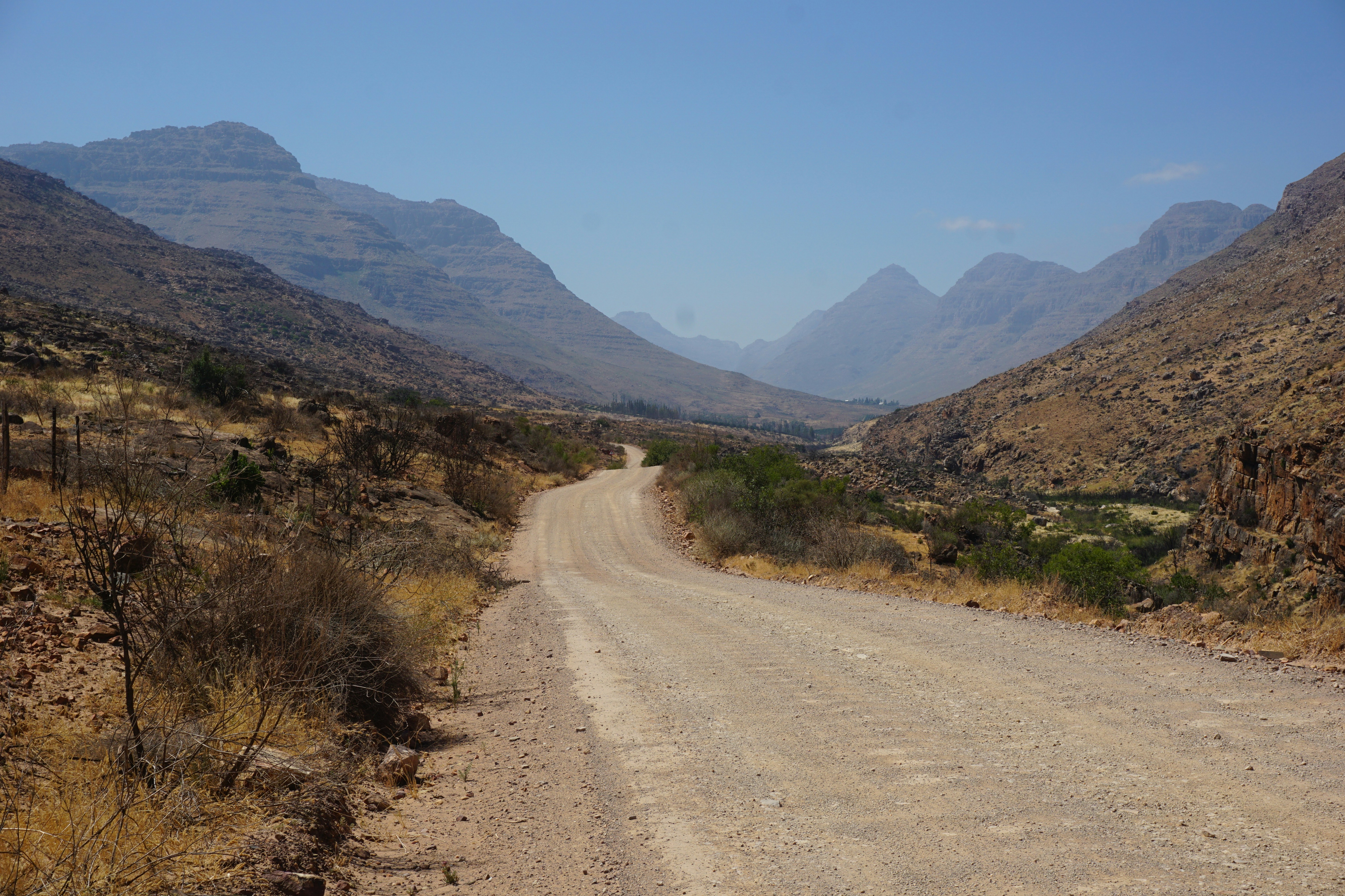 empty road near mountian