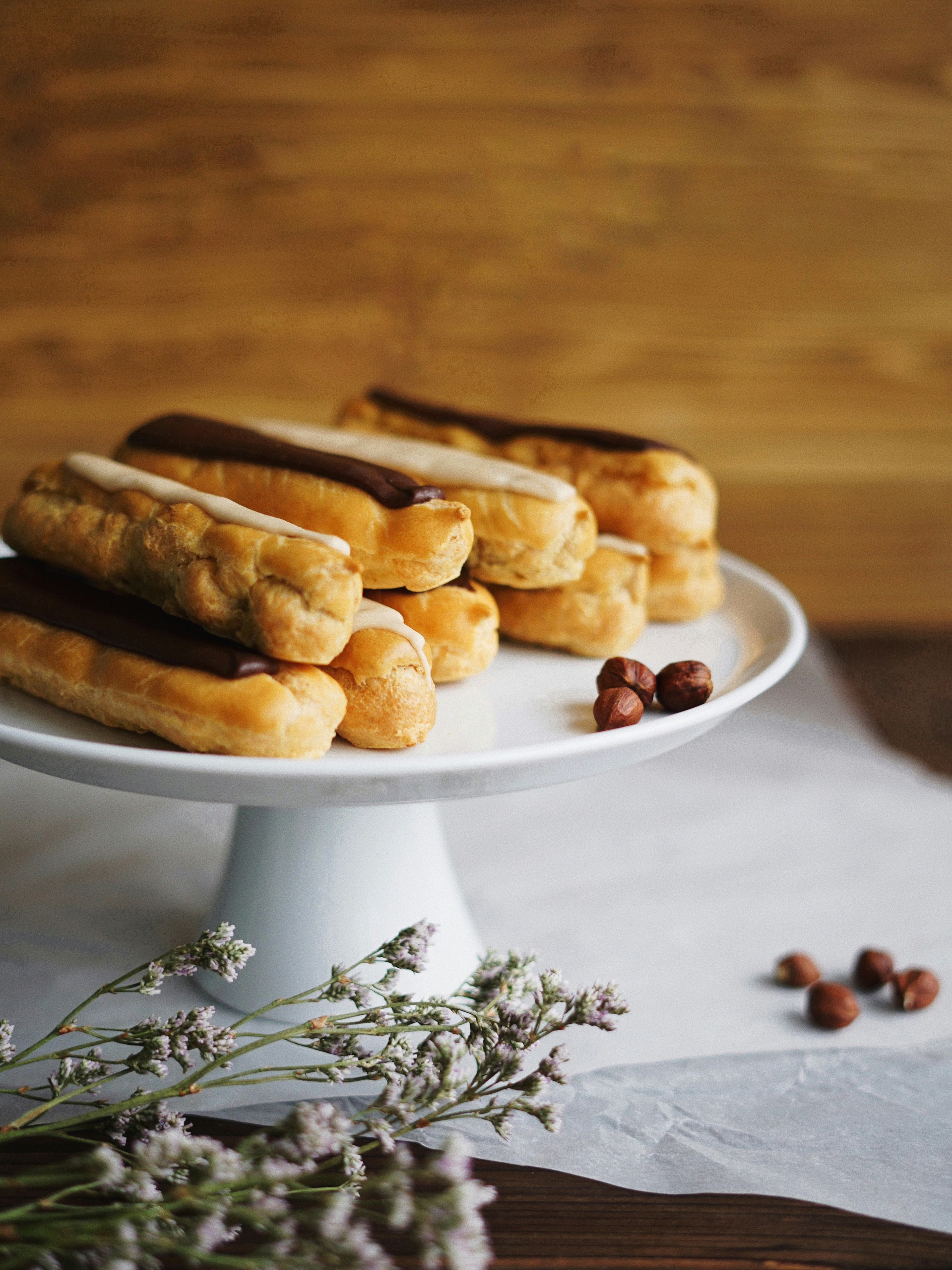 Eclair tray by Aliona Gumeniuk from Unsplash