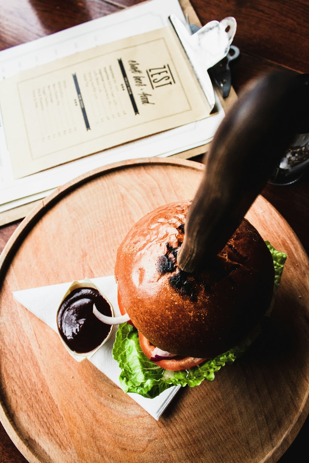 tray of burger