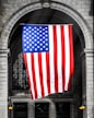 waving American flag