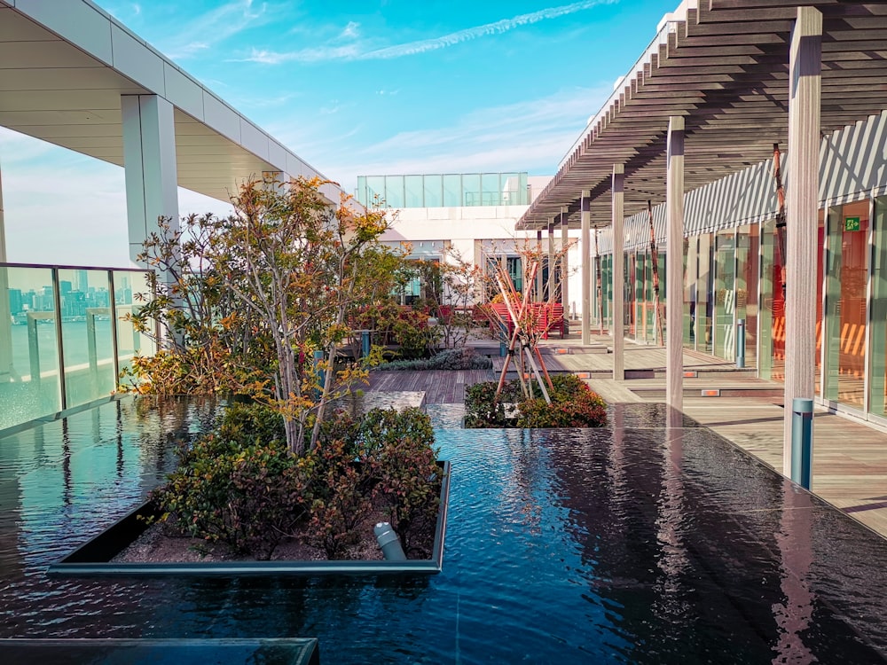 rippling water in swimming pool