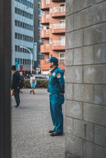 man in a police uniform