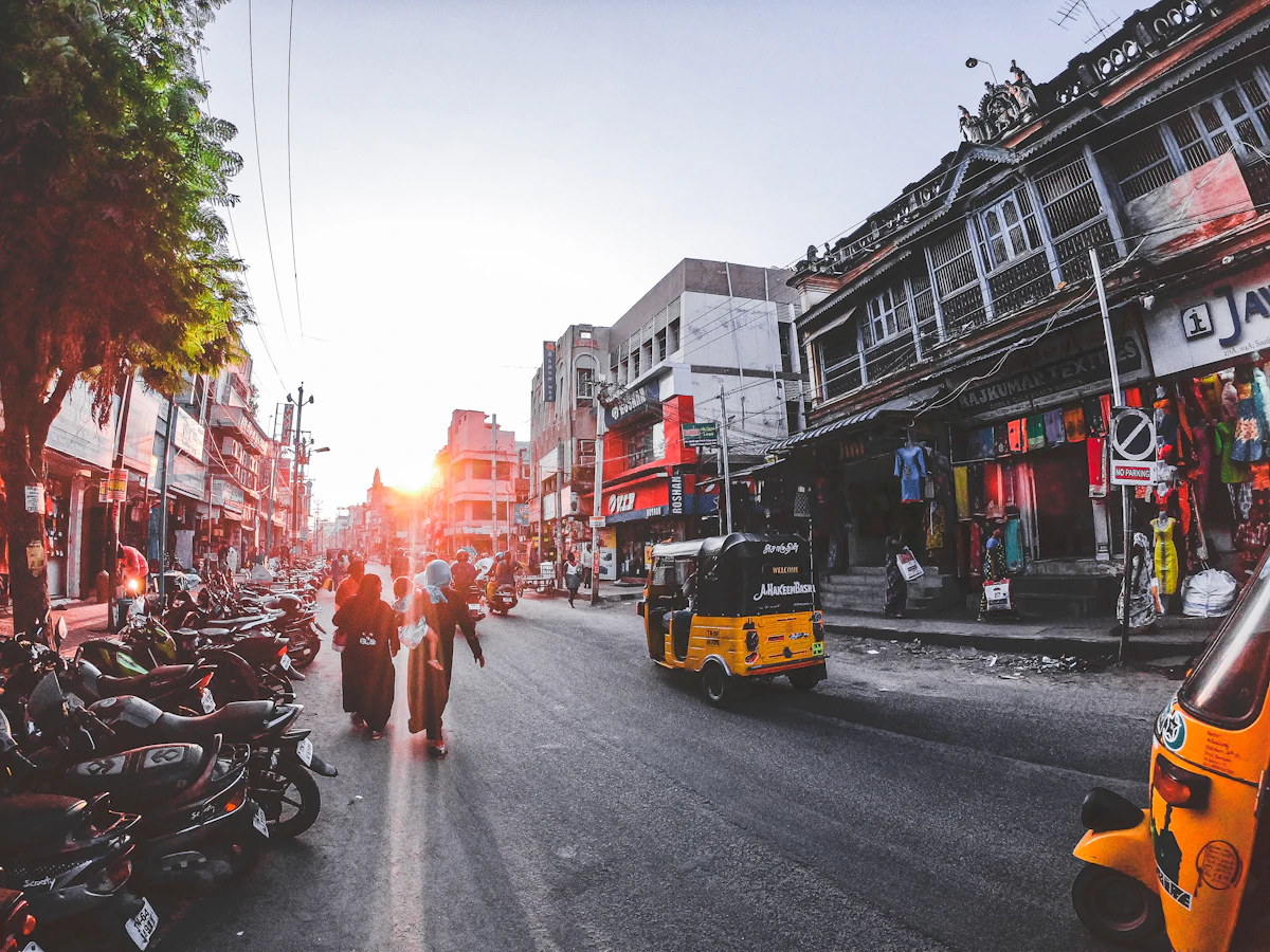 Street view of Rajapalayam town