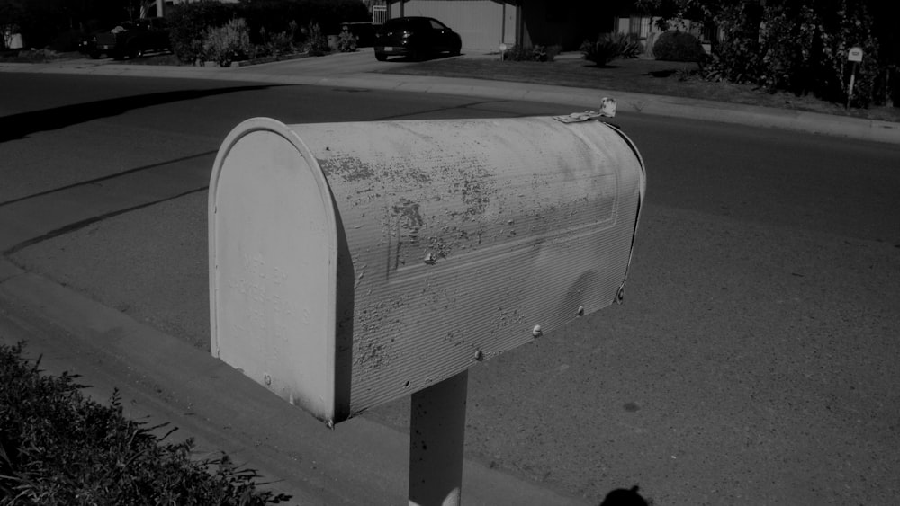 white mail box