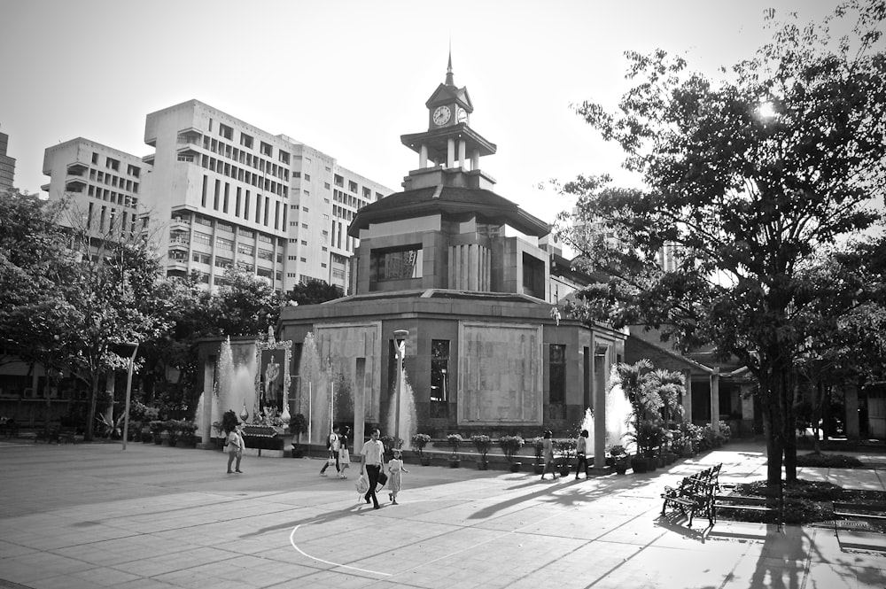 grayscale photo of cathedral