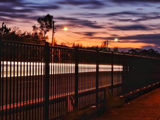 A security fence by the highway