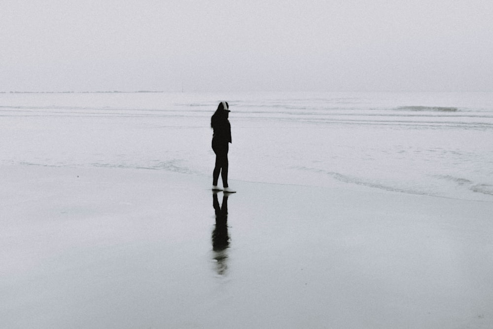 person on seashore