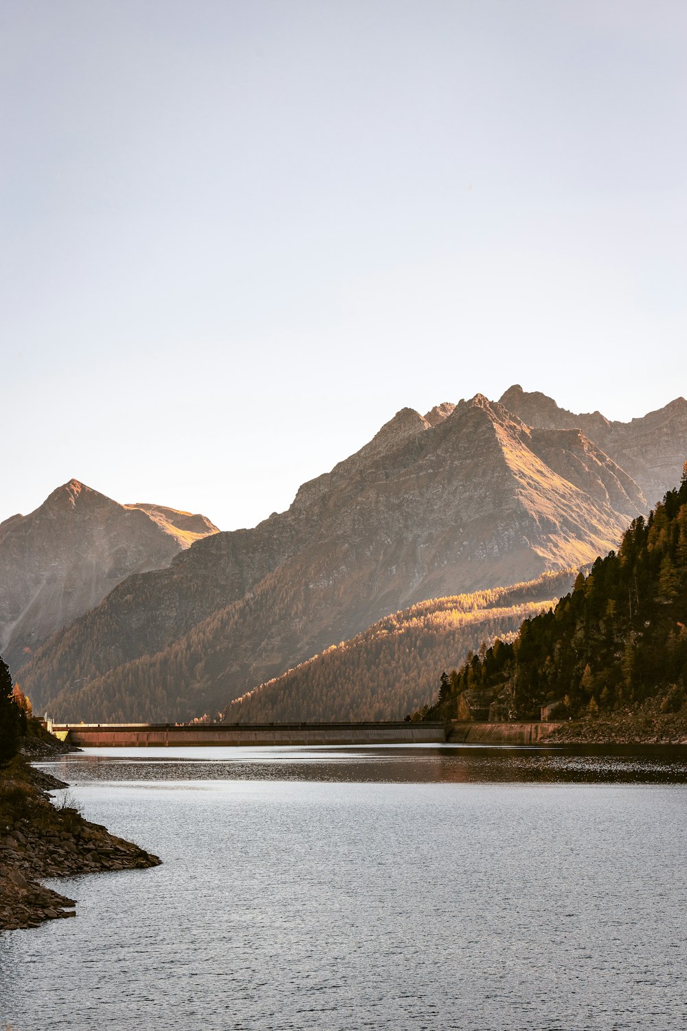 brown moutnain scenery