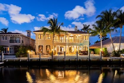 white painted house
