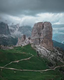gray and brown rock formation
