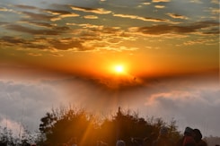 crepuscular clouds