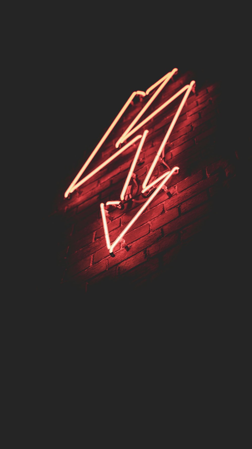 red neon light signage