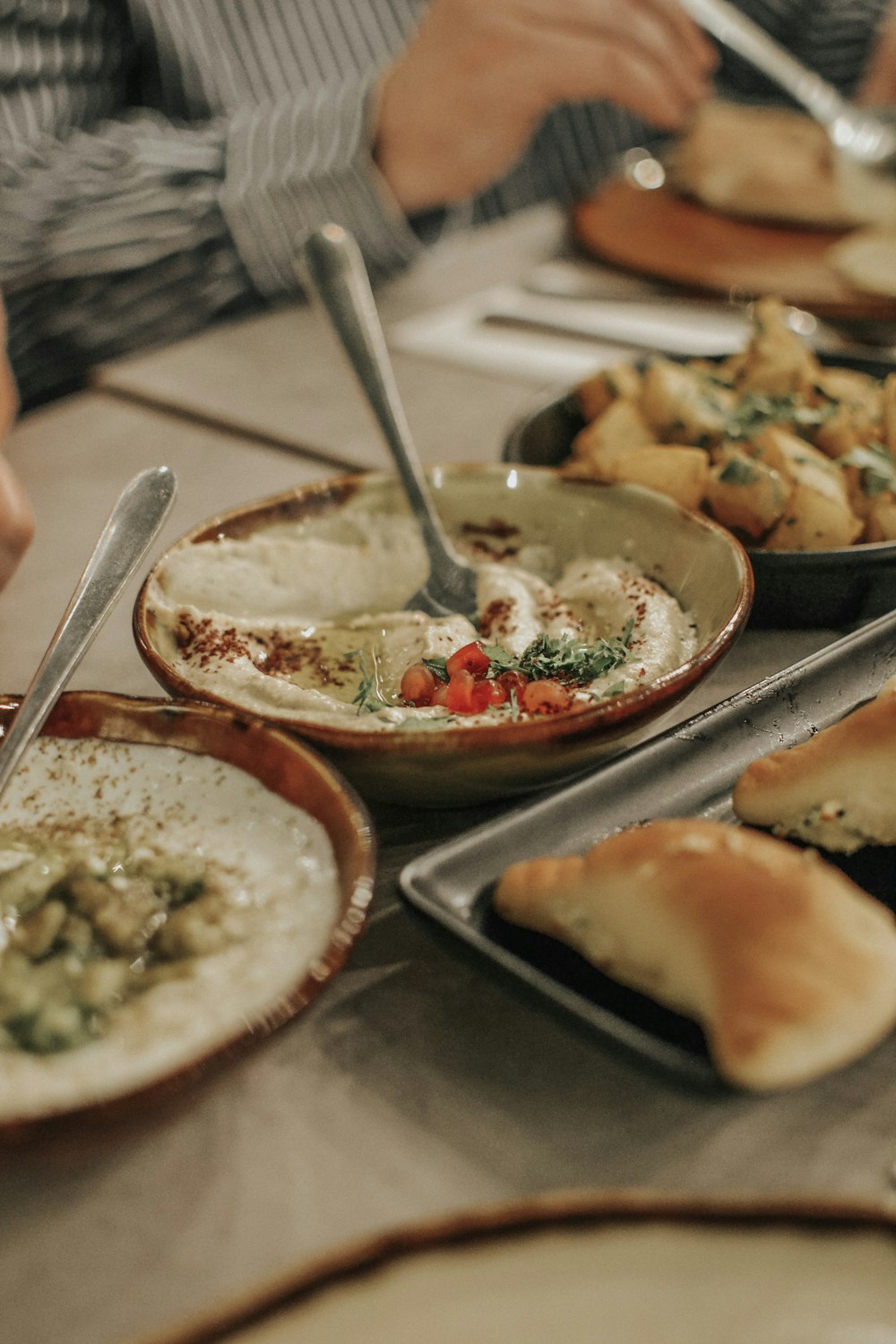 cooked food served on plate