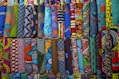 assorted-color textiles