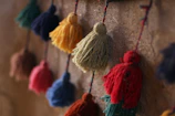 Artisanal handmade tassels and fringes arranged elegantly from Sahil Handicrafts collection.