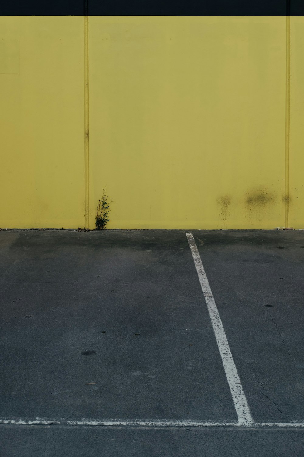 yellow concrete wall