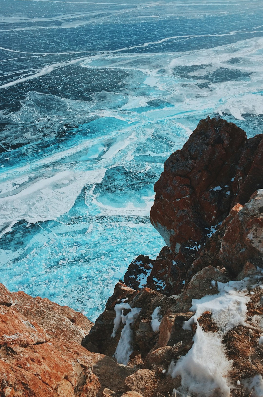 cliff beside waters