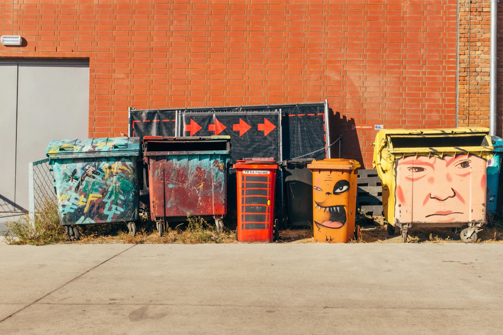 Bags of household junk