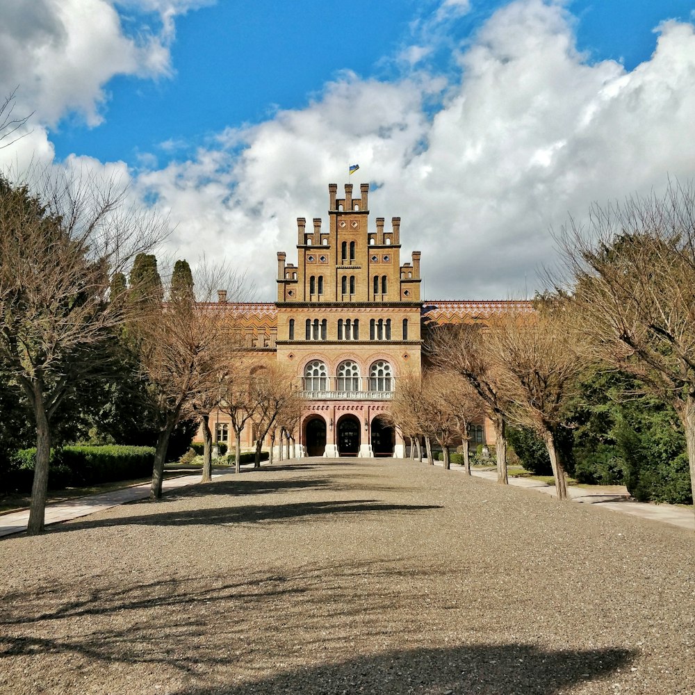 brown concrete castle