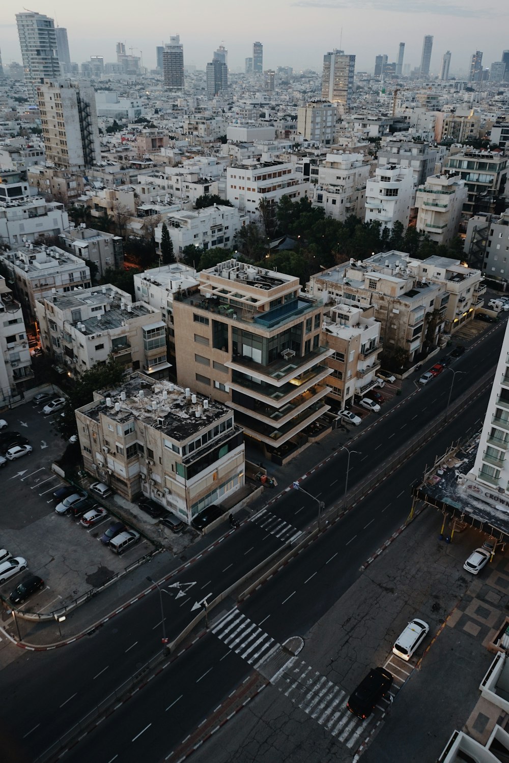 aerial photo of highrise buildings