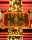 Exciting jackpot slot screen with flashing lights and coins