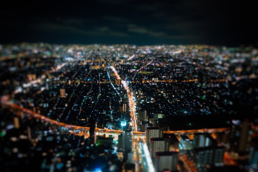 cityscape at night