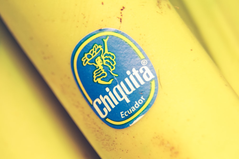 yellow Chiquita Ecuador labeled bottle