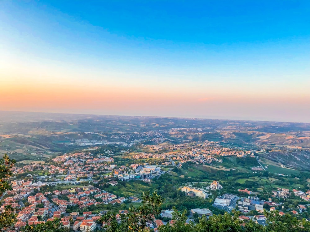 Vista aérea de la zona rural