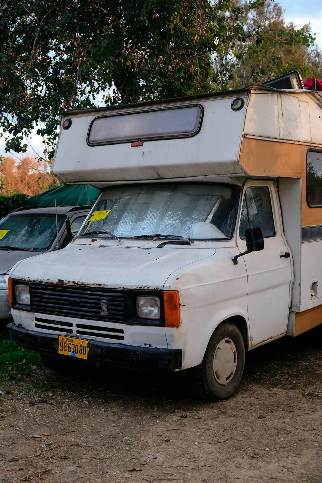 white futon van