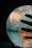 A hand is visible in silhouette against the illuminated surface of a globe, focusing on the Americas. The globe is detailed with geographical labels, and the lighting creates a warm glow, highlighting parts of the continents.
