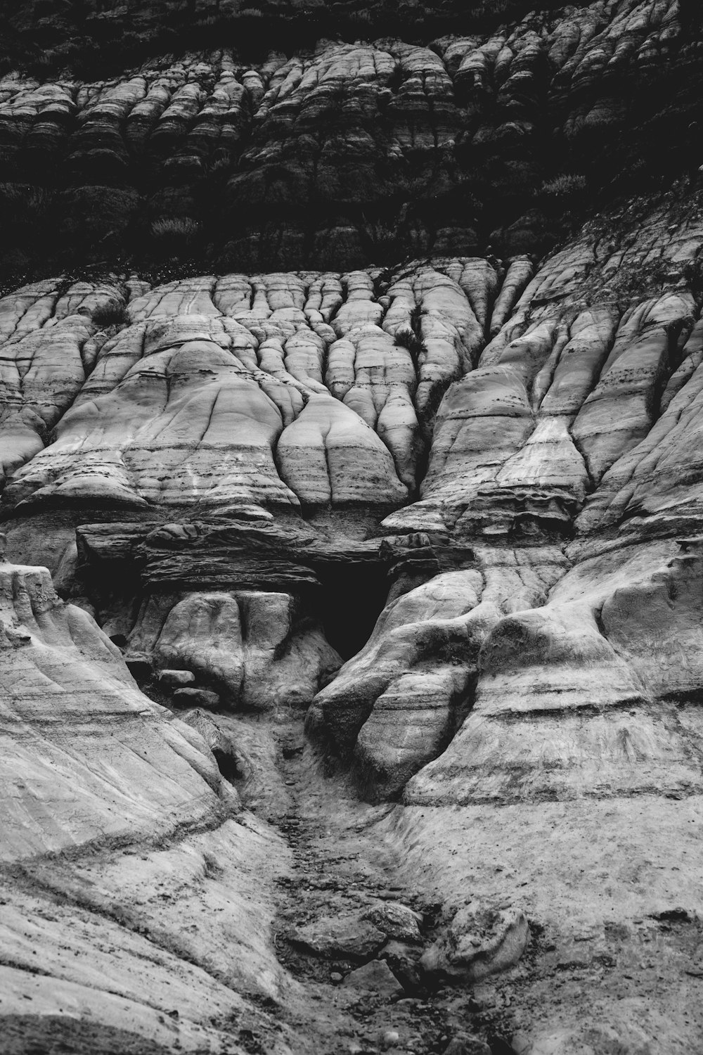 grey rock formation