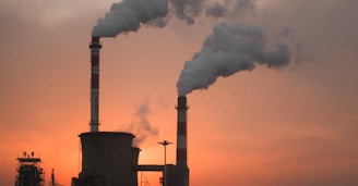 factory producing smokes