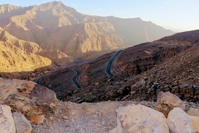 rocky mountain view at daytime united arab emirates google meet background