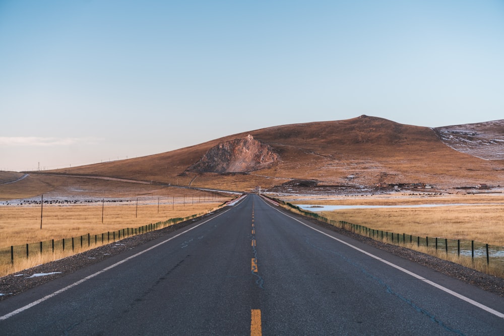 empty highway road during day